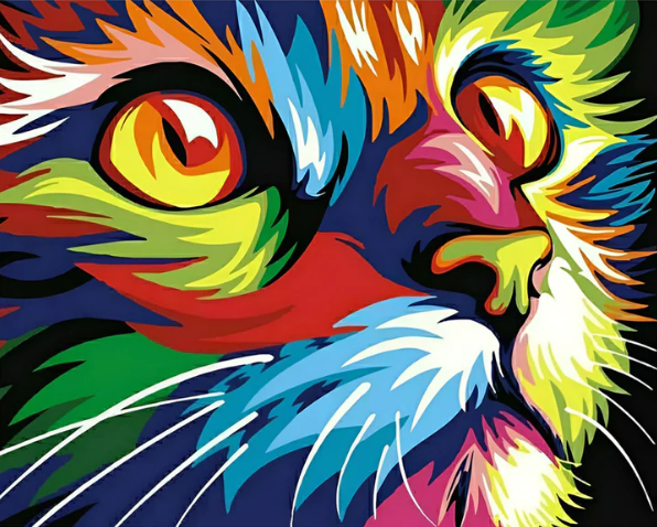 Colorful Cat | Diamond Painting