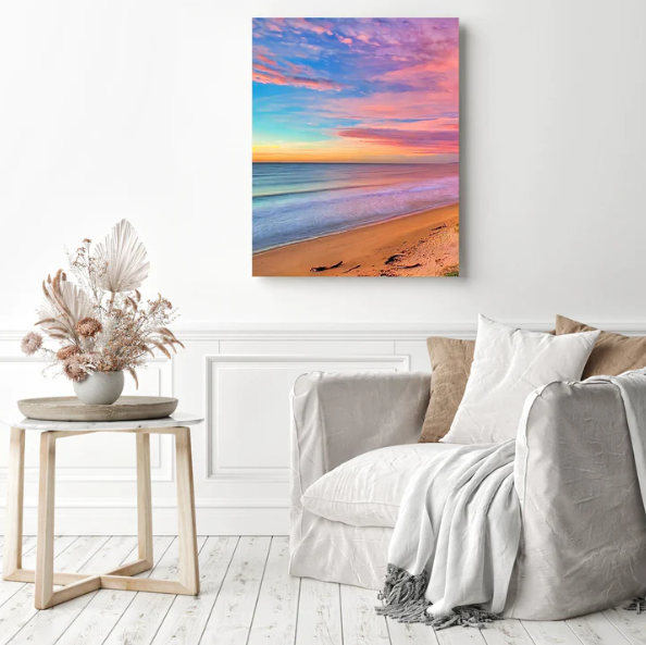 Colorful Sky On The Beach | Diamond Painting