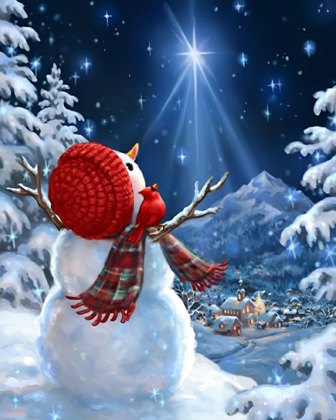 Snowman Christmas | Diamond Painting