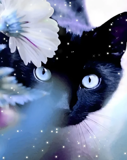 Sneaky Black Cat | Diamond Painting