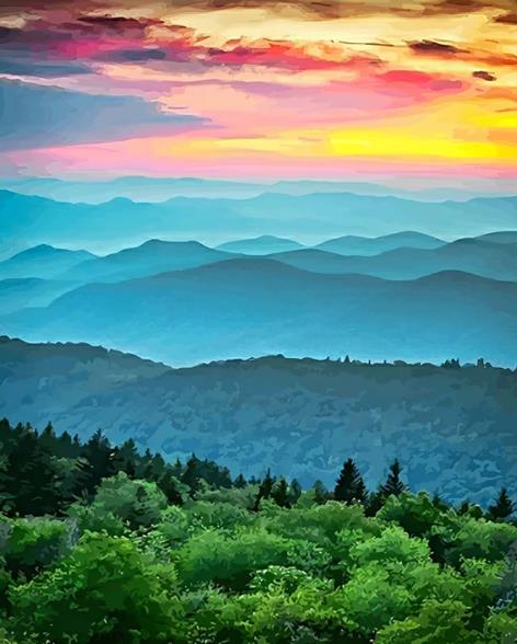 Virginia Blue Ridge | Diamond Painting