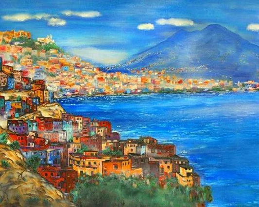 Colorful Seaside Town | Diamond Painting