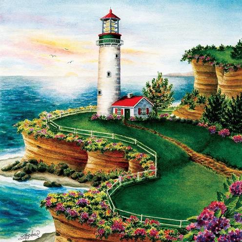 White Lighthouse | Diamond Painting