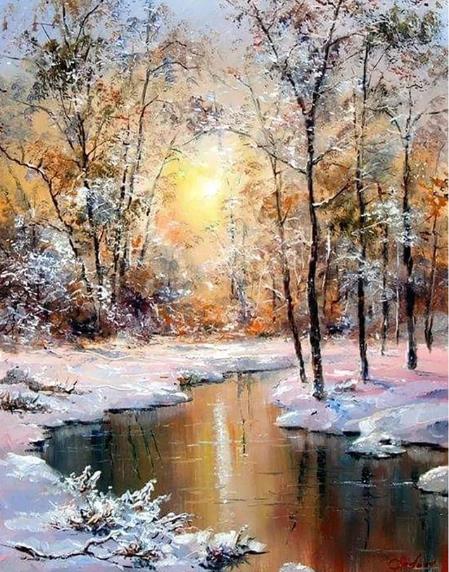 Snow Covered Forests | Diamond Painting