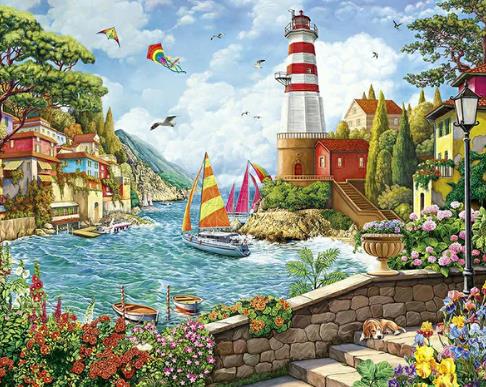 Lighthouse Scenery | Diamond Painting