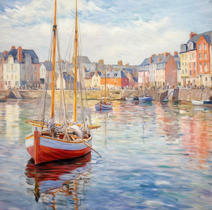 Sailboat On The Shore | Diamond Painting
