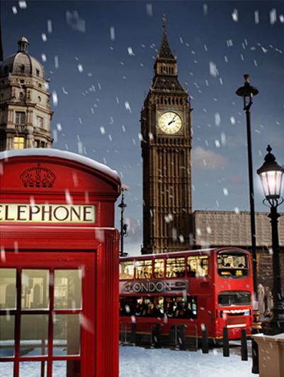 Snowy London Night | Diamond Painting