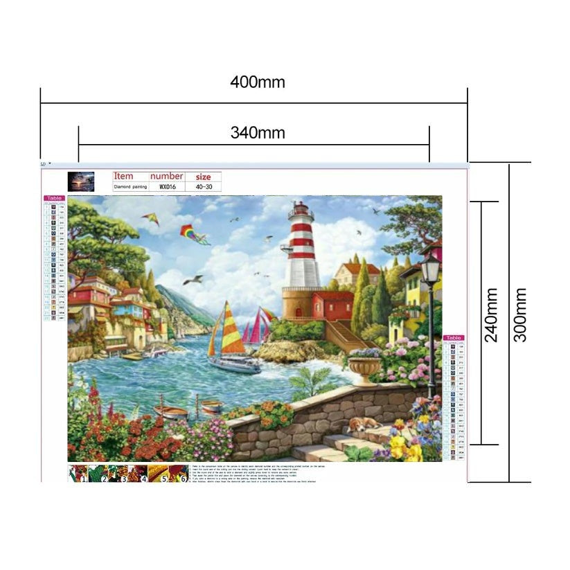 Lighthouse Scenery | Diamond Painting