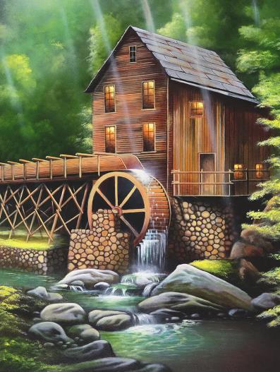 Water Wheel | Diamond Painting