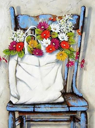 Chair Flower | Diamond Painting