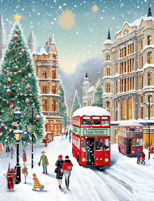 Christmas Snowing | Diamond Painting