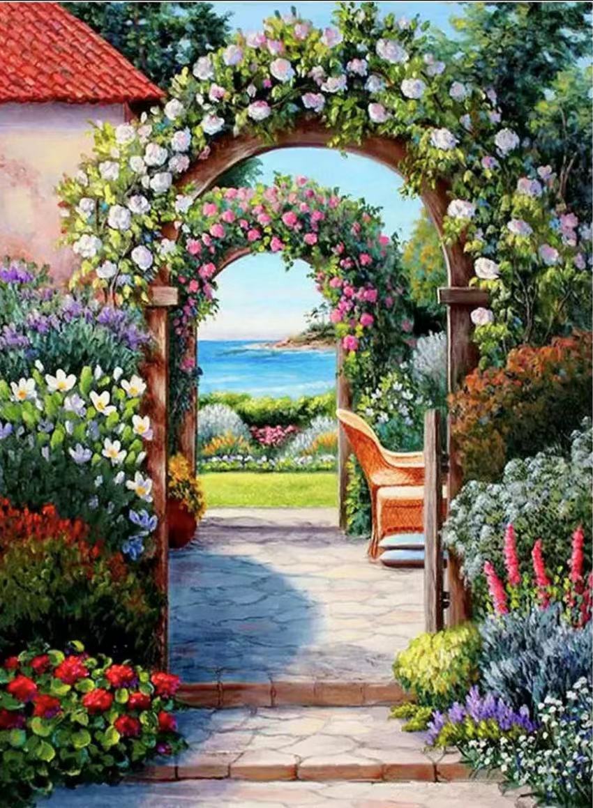 Garden Arch | Diamond Painting