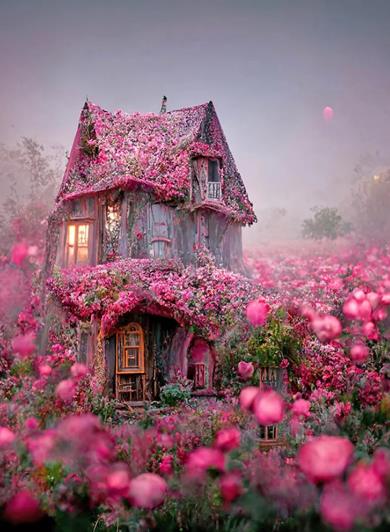 Pink Dream House | Diamond Painting