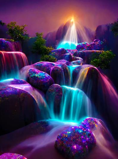 Magical Waterfall | Diamond Painting