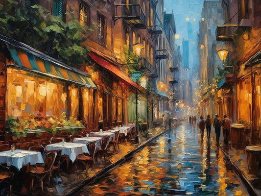 Street At Night | Diamond Painting