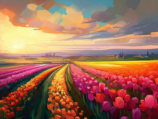 Sea Of Flowers | Diamond Painting