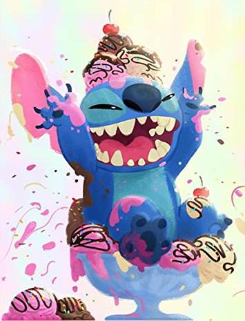 Happy Birthday To Stitch | Diamond Painting