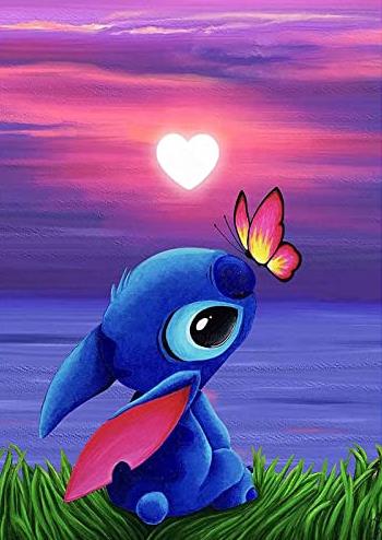 Stitch Kisses A Butterfly | Diamond Painting