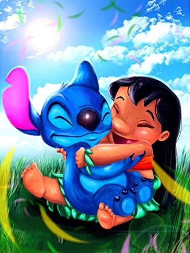 Stitch Is Playing With Friend | Diamond Painting