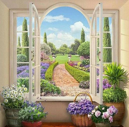 Nice View Out The Window | Diamond Painting