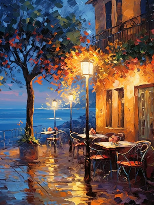 Street Restaurant | Diamond Painting