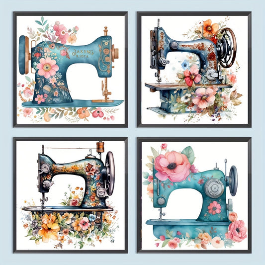 Sewing Machine Flower | Diamond Painting