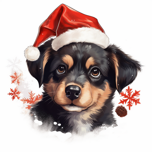 Christmas Dog | Diamond Painting