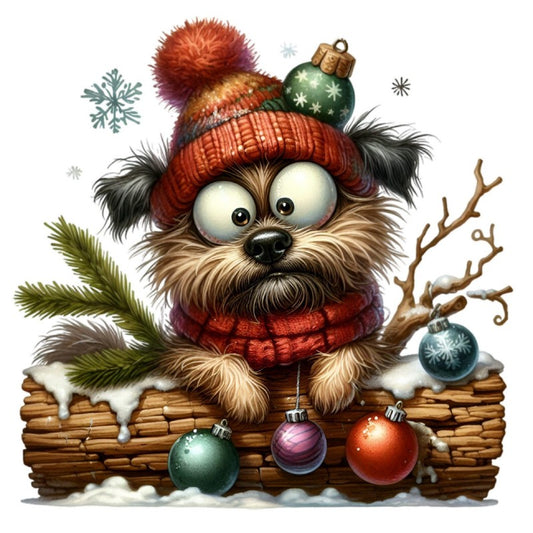 Christmas Dog | Diamond Painting