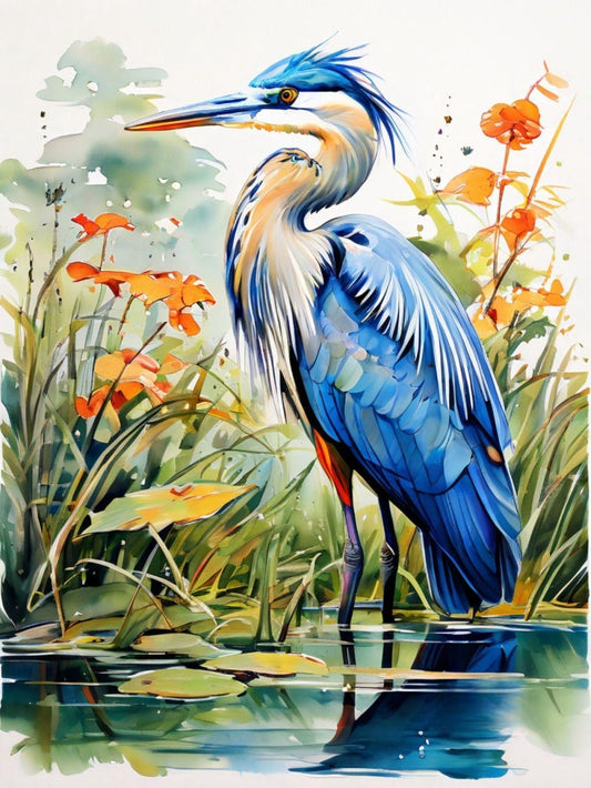 Blue Heron | Diamond Painting