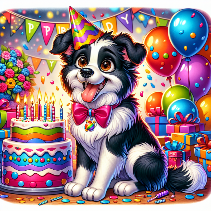 Dog Border Collie | Diamond Painting
