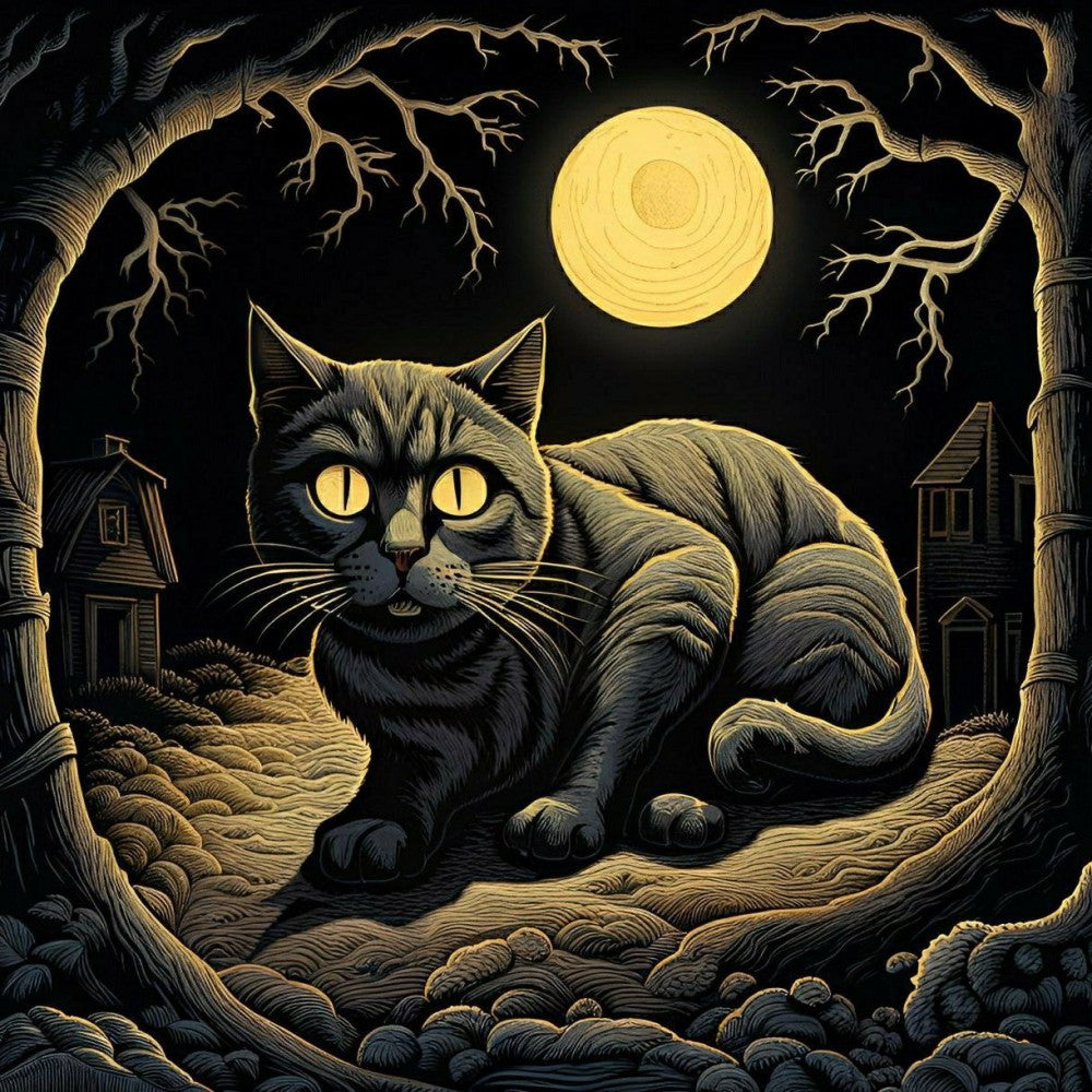 Midnight Cat | Diamond Painting