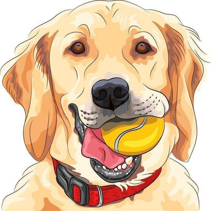 Yellow Labrador Dog | Diamond Painting