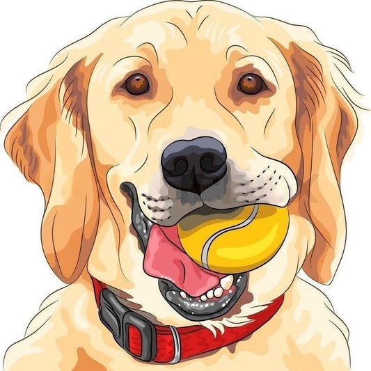 Yellow Labrador Dog | Diamond Painting
