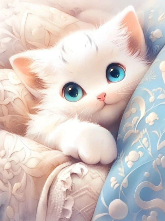 White Cat | Diamond Painting