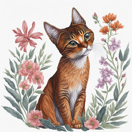 Abyssinian Cat | Diamond Painting