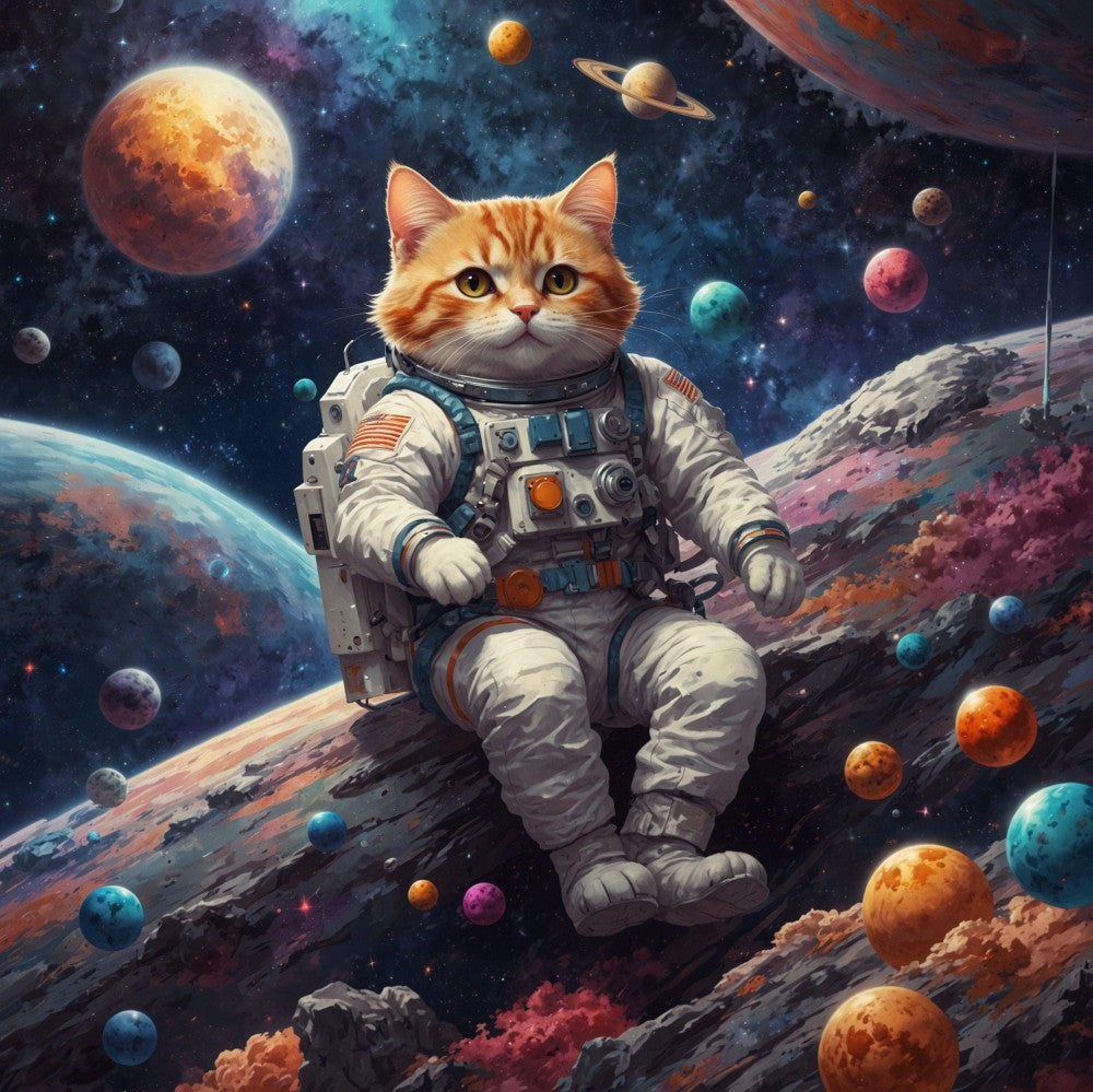 Cats in Space | Diamond Painting