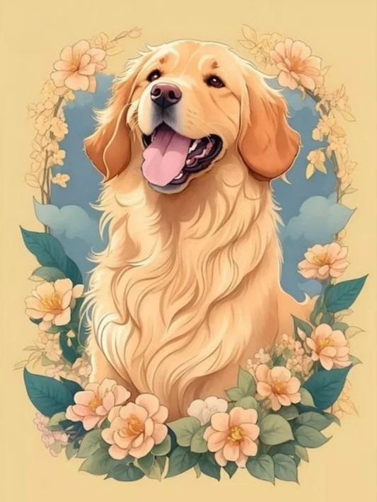 Golden Retriever Dog | Diamond Painting