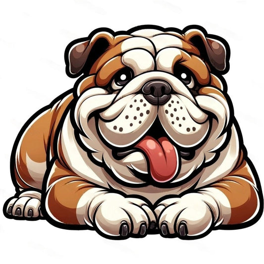 Dog English Bulldog | Diamond Painting