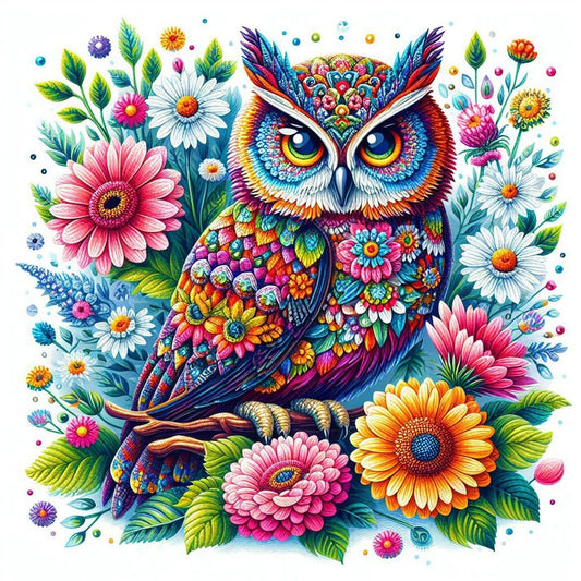 Colorful Owl | Diamond Painting