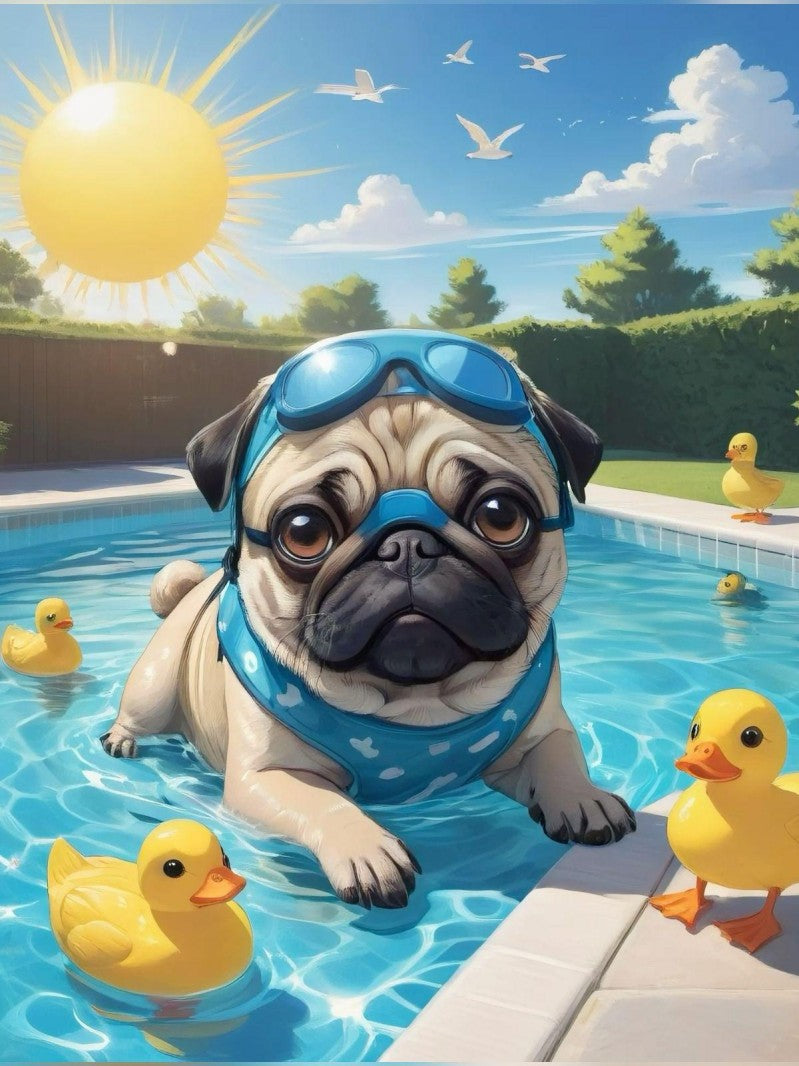 Dog Pug | Diamond Painting
