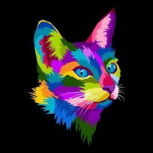 Colorful Cat | Diamond Painting