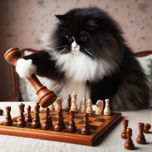 Cats Playing Chess | Diamond Painting