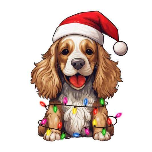 Christmas Dog | Diamond Painting