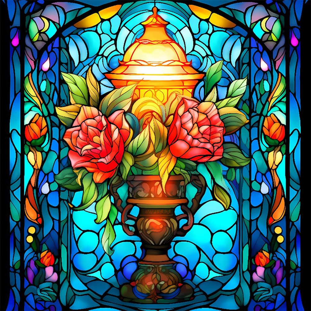 Street Lamp Flower | Diamond Painting