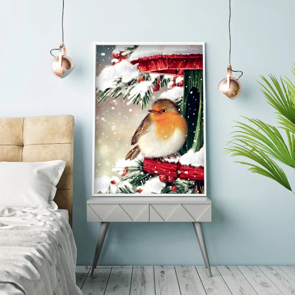 Christmas Bird | Diamond Painting