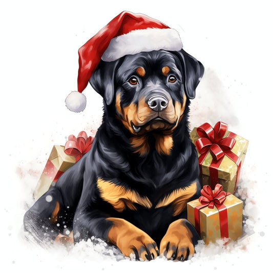 Christmas Dog | Diamond Painting