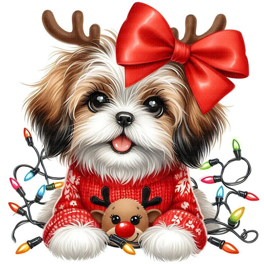 Christmas Dog | Diamond Painting