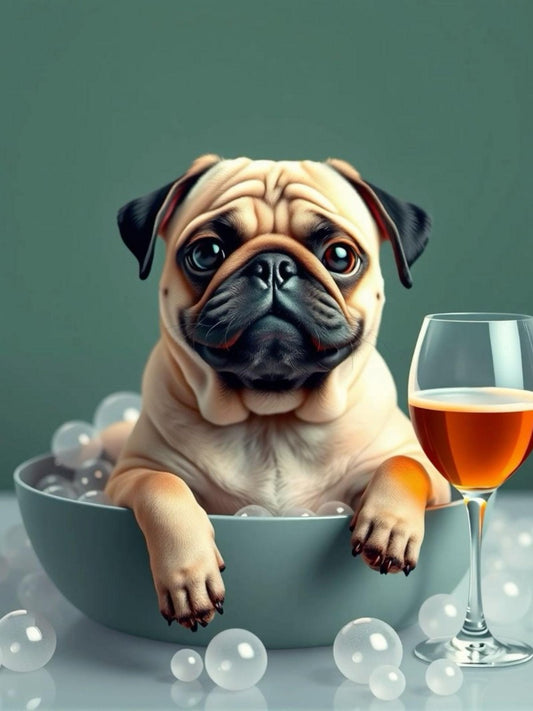 Dog Pug | Diamond Painting
