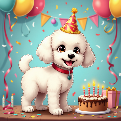Dog Bichon Frise | Diamond Painting