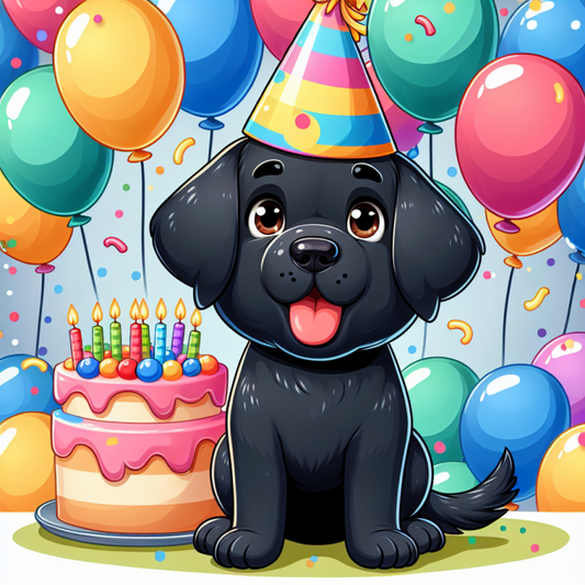 Black Labrador Dog | Diamond Painting